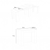 Mesa de Sala de Jantar Elegante Extensível Moderna 90x48-296cm Venus Report Catálogo