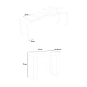 Mesa de Jantar Moderna e Elegante 90x40-300cm Madeira Tecno Noix Catálogo