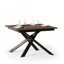 Mesa Moderna Elegante para Cozinha ou Sala 90x120-180cm Madeira Ganty Wood Oferta