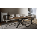 Mesa Moderna Elegante para Cozinha ou Sala 90x120-180cm Madeira Ganty Wood Saldos