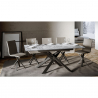 Mesa de Jantar Moderna 90x120-180cm Elegante Ganty Marble Saldos