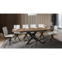 Mesa para Sala de Jantar 90x160-220cm Madeira Moderna Ganty Long Oak Saldos