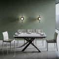 Mesa Branca 90x160-220cm Cozinha Sala Moderna Ganty Long White Promoção