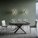 Mesa de Jantar Moderna Elegante Cozinha Comer 90x160-220cm Ganty Long Report Promoção