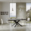 Mesa de Jantar e Cozinha Cinzenta 90x130-234cm Volantis Concrete Saldos