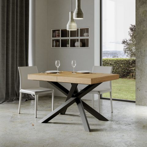 Mesa de jantar extensível 90x130-234cm madeira moderna Volantis Wood