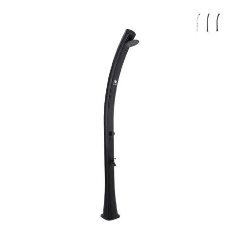 Misturador 22lt de lavagem de pés de design de piscina de jardim de chuveiro solar Sole