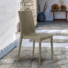 Cadeiras empilháveis poly rattan bar jardim esplanada Bistrot Grand Soleil