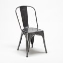 Conjunto de 20 cadeiras Industriais Metal e Aço para Cozinha e Café Steel One 
