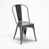 Conjunto de 20 cadeiras Industriais Metal e Aço para Cozinha e Café Steel One 