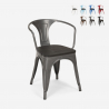 20 Cadeiras Metal Madeira Café ou Bar Steel Wood Arm Custo