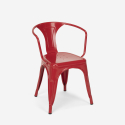 20 cadeiras Lix industriais de aço p/cozinha bar steel arm 