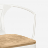 20 cadeiras Industriais Modernas Resistentes Steel Wood Arm Light Catálogo