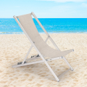 Cadeira Espreguiçadeira Praia de Alumínio Dobrável Ajustável Riccione Gold Oferta