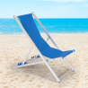 4 Cadeiras de Praia em Alumínio Dobráveis Ajustáveis Riccione Gold Venda