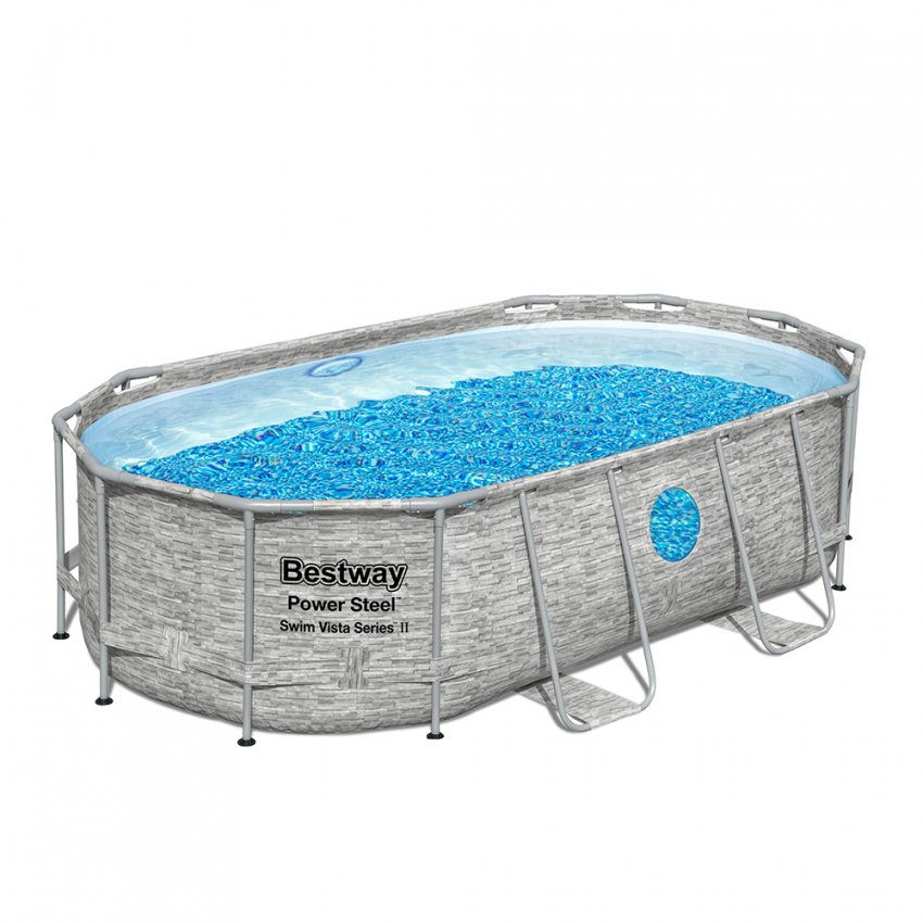 Piscina Bestway 56714 com janelas 427x250x100 cm