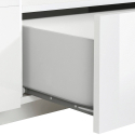 Móvel de TV branco brilhante parede moderno sala de estar 200x43cm Hatt Estoque