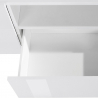Móvel de TV branco brilhante parede moderno sala de estar 200x43cm Hatt Escolha