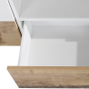 Móvel de TV 260x43cm moderno sala de estar parede madeira branco More Wood Escolha