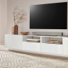 Armário de TV moderno 260x43cm parede branca brilhante da sala de estar More Modelo