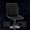 Banco Preto Elegante Moderno p/Bar ou Cozinha Detroit Black Edition Oferta