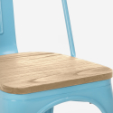 Cadeiras Estilo industrial p/Cozinha ou Bar Steel Wood Light Medidas