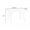 Mesa de Jantar Cinzenta Cozinha Moderna 90x120-180cm Mirhi Concrete Descontos