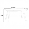 Mesa de Jantar Cozinha Branca Moderna 90x160-220cm Mirhi Long Descontos