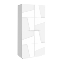 Design de armário de sapatos multiuso 4 portas 8 compartimentos branco Ping Dress Oferta