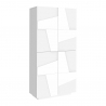 Design de armário de sapatos multiuso 4 portas 8 compartimentos branco Ping Dress Oferta