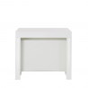 Mesa de jantar extensível em branco brilhante console de design de 90x51-300cm Pratika White Oferta