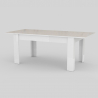 Mesa de console extensível 160-210x90cm de design moderno branco Jesi Long Oferta