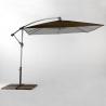 Guarda-chuva de Jardim Esplanadas Cafés Bar Restaurante Hotel 2,5x2,5metros Shadow Brown Escolha