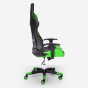 Cadeira Gaming Ergonómica com Apoios de braços e Almofadas Ajustáveis Adelaide Emerald Saldos