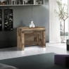 Mesa de jantar extensível com console de madeira 90x51-300cm Pratika Wood Catálogo