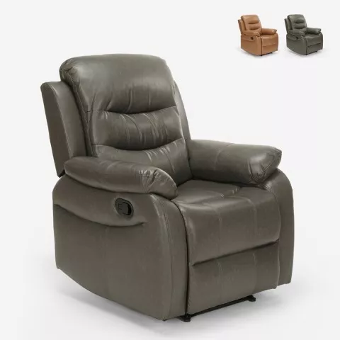 Poltrona reclinável para idosos Clássica Mobília interior Segura Sala de estar Panama Lux Promoção