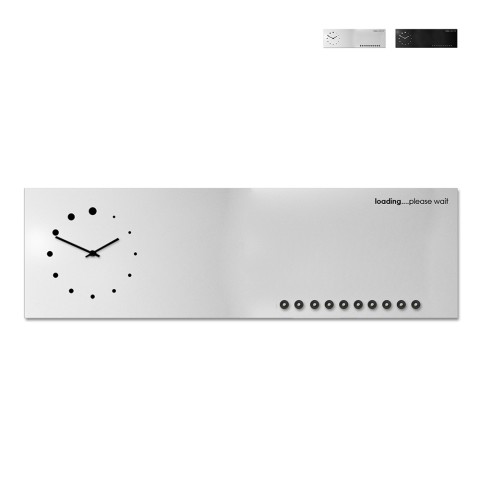 Relógio de parede de quadro branco magnético design moderno cozinha de escritório Loading