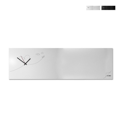 Relógio de quadro branco magnético de parede de escritório de design moderno Paper Plane