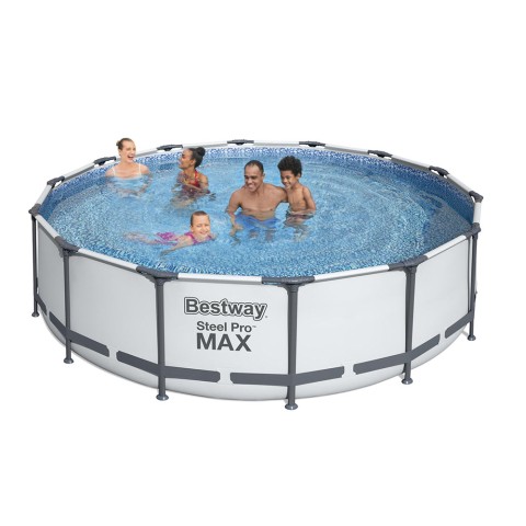 Acima do solo piscina piscina Bestway 56950 Round Steel Pro Max 427x107cm
