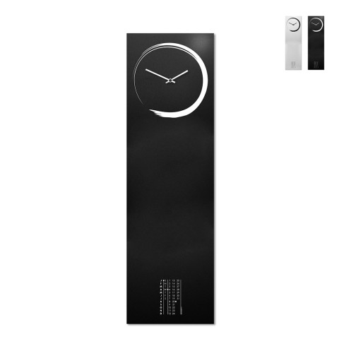 Relógio de parede com design de calendário de quadro magnético vertical S-Enso