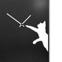Quadro Parede Arte Fotografia Moldura Escritório 30x100 Quarto Sala Arte Relógio Cat Escolha