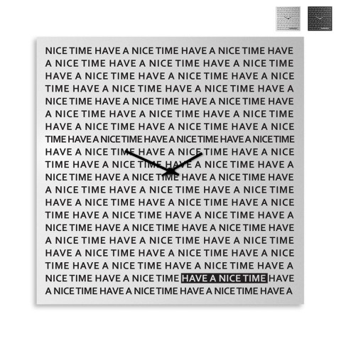 Relógio de parede 80x80cm design moderno placa magnética Nice Time Big
