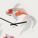 Relógio de Parede estilo Japonês Moderno e Elegante Koi fish Saldos