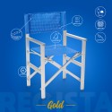 Cadeira Praia Dobrável Portátil Alumínio Confortável Regista Gold Venda