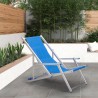 2 Cadeiras de Praia com Apoios de Braços Alumínio Dobráveis Riccione Gold Lux Oferta