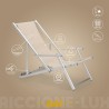 4 Cadeiras de Praia c/Apoios de braços Alumínio Dobráveis Riccione Gold Lux Venda