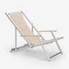 4 Cadeiras de Praia c/Apoios de braços Alumínio Dobráveis Riccione Gold Lux Descontos