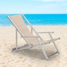 4 Cadeiras de Praia c/Apoios de braços Alumínio Dobráveis Riccione Gold Lux Saldos