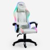 Cadeira de Gaming Branca Poltrona Massajadora LED Reclinável Ergonómica Pixy Plus Descontos