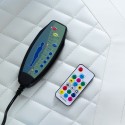 Cadeira de Gaming Branca Poltrona Massajadora LED Reclinável Ergonómica Pixy Plus Medidas